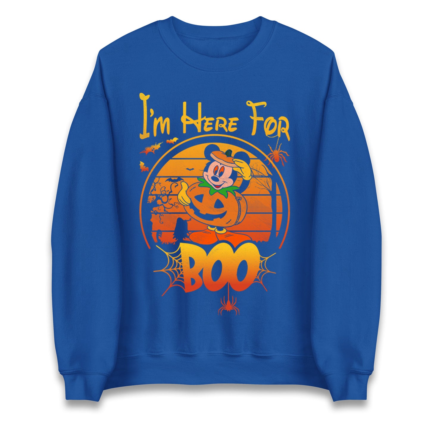 Mickey Mouse Im Here For Boo Halloween Sweatshirt
