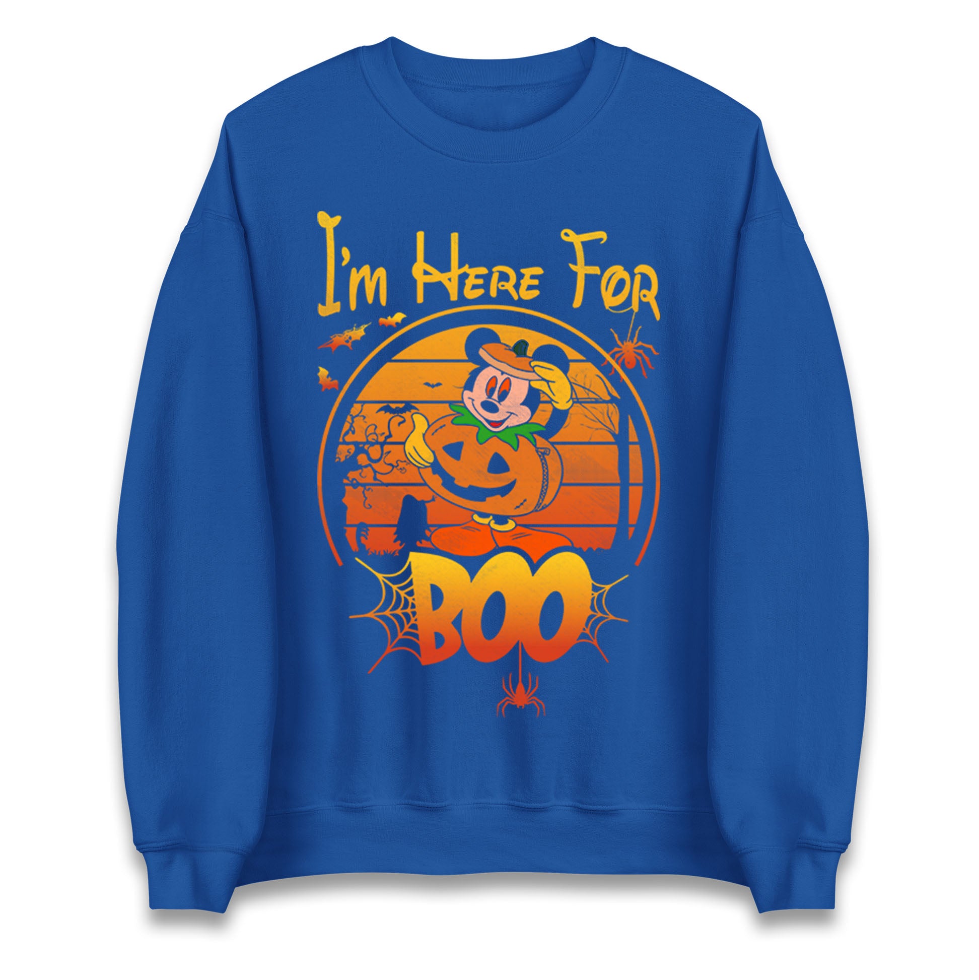 Mickey Mouse Im Here For Boo Halloween Sweatshirt
