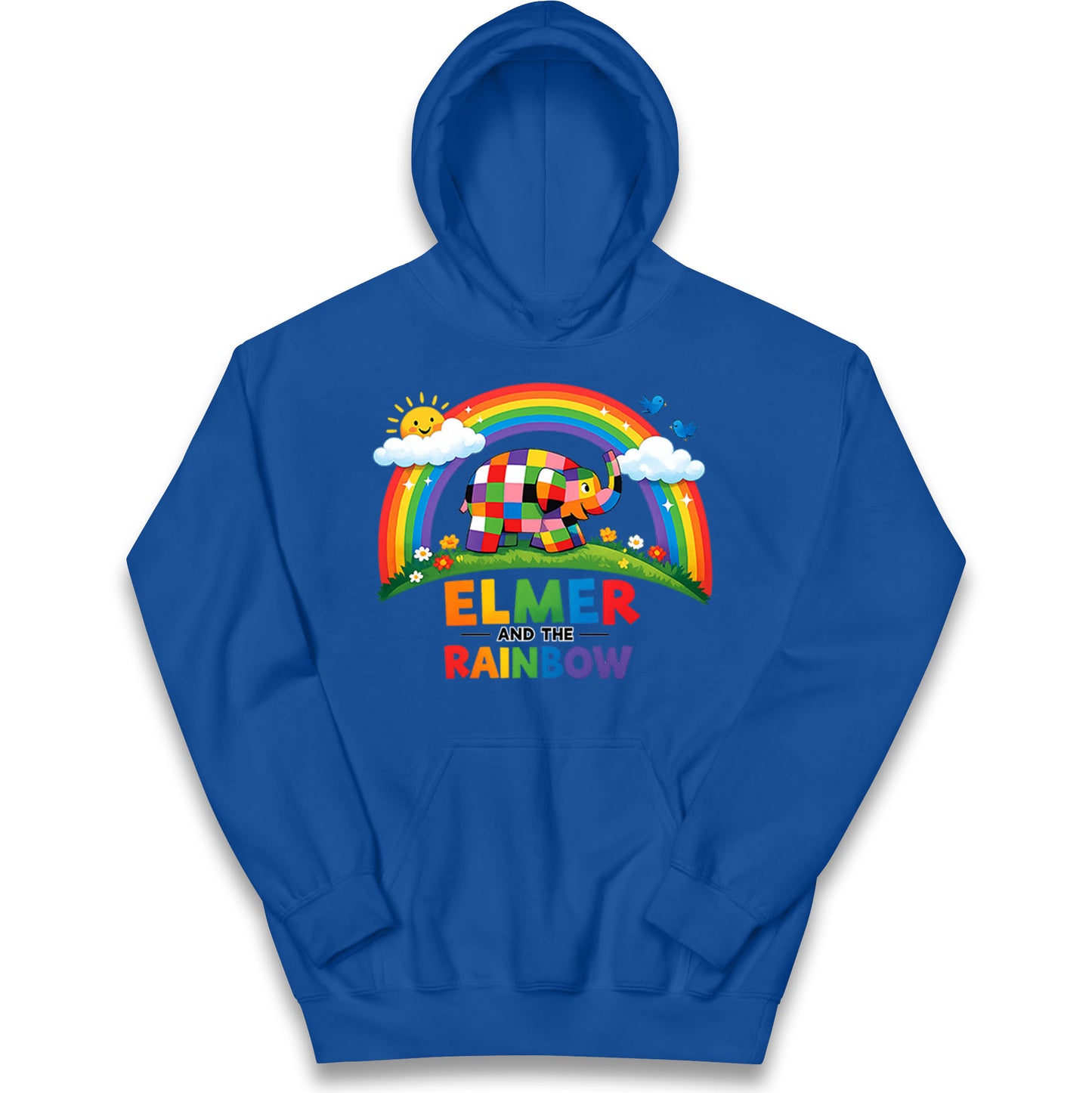 Elmer And The Rainbow Kids Hoodie