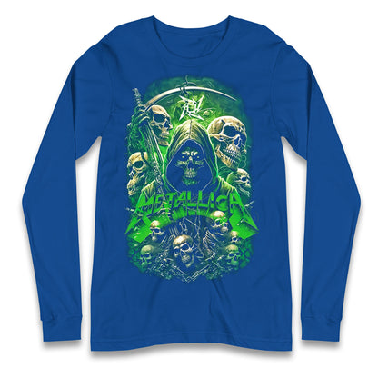 Metallica Green Skulls Longsleeve T Shirt