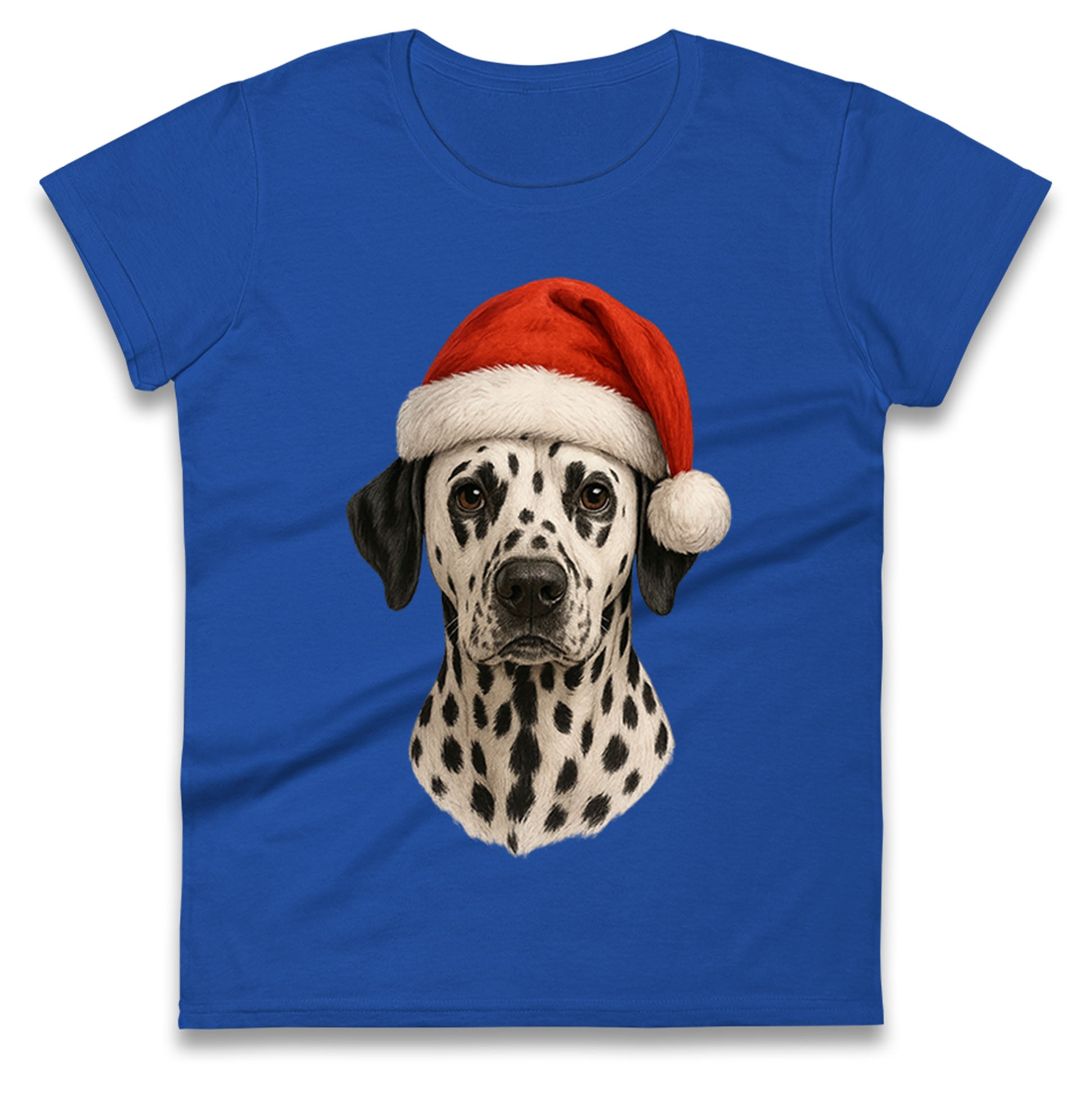 Dalmatian Dog Christmas Ladies T Shirt