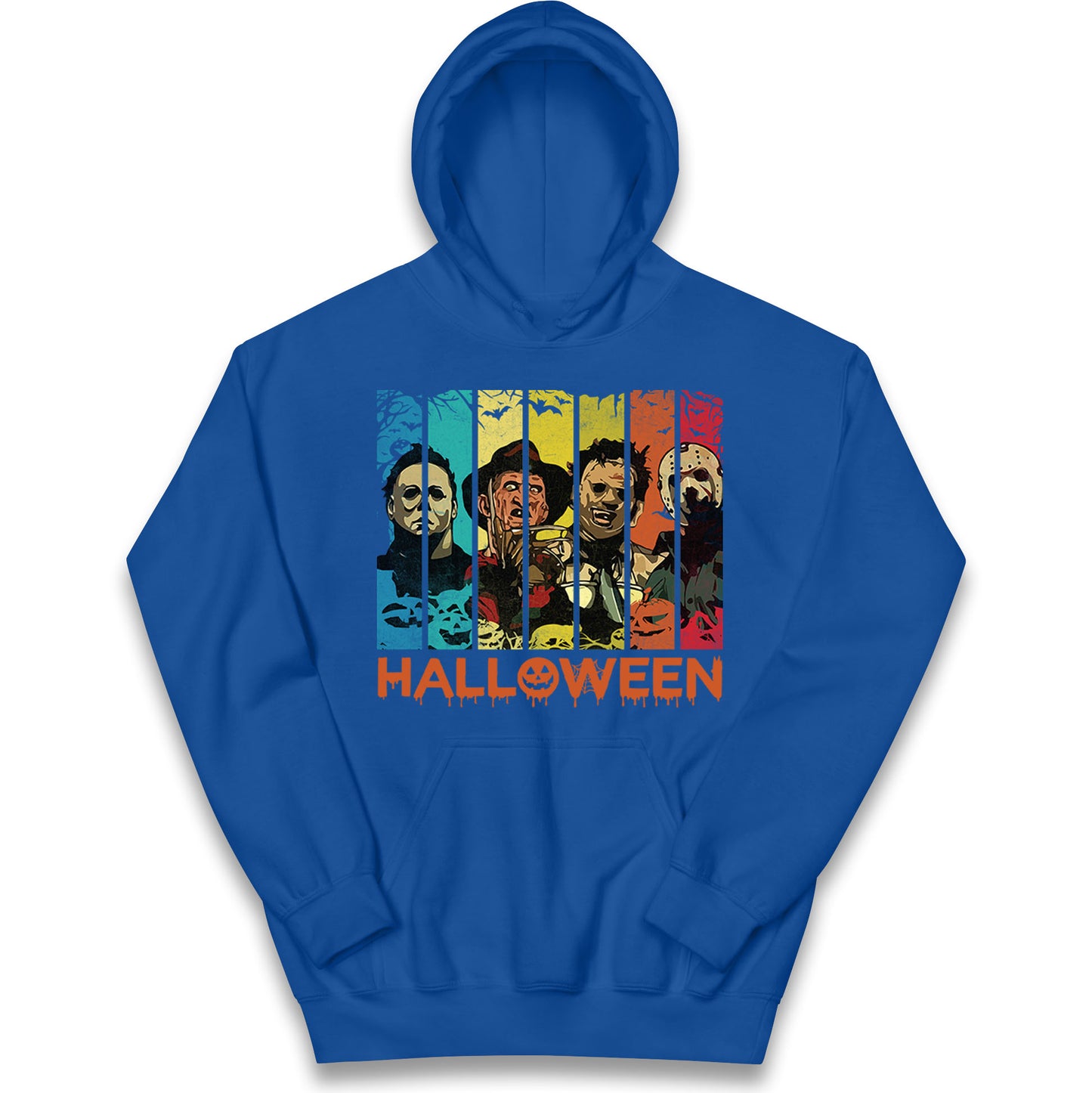 Vintage Villains Halloween Kids Hoodie