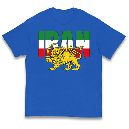 Iran Flag Kids T Shirt