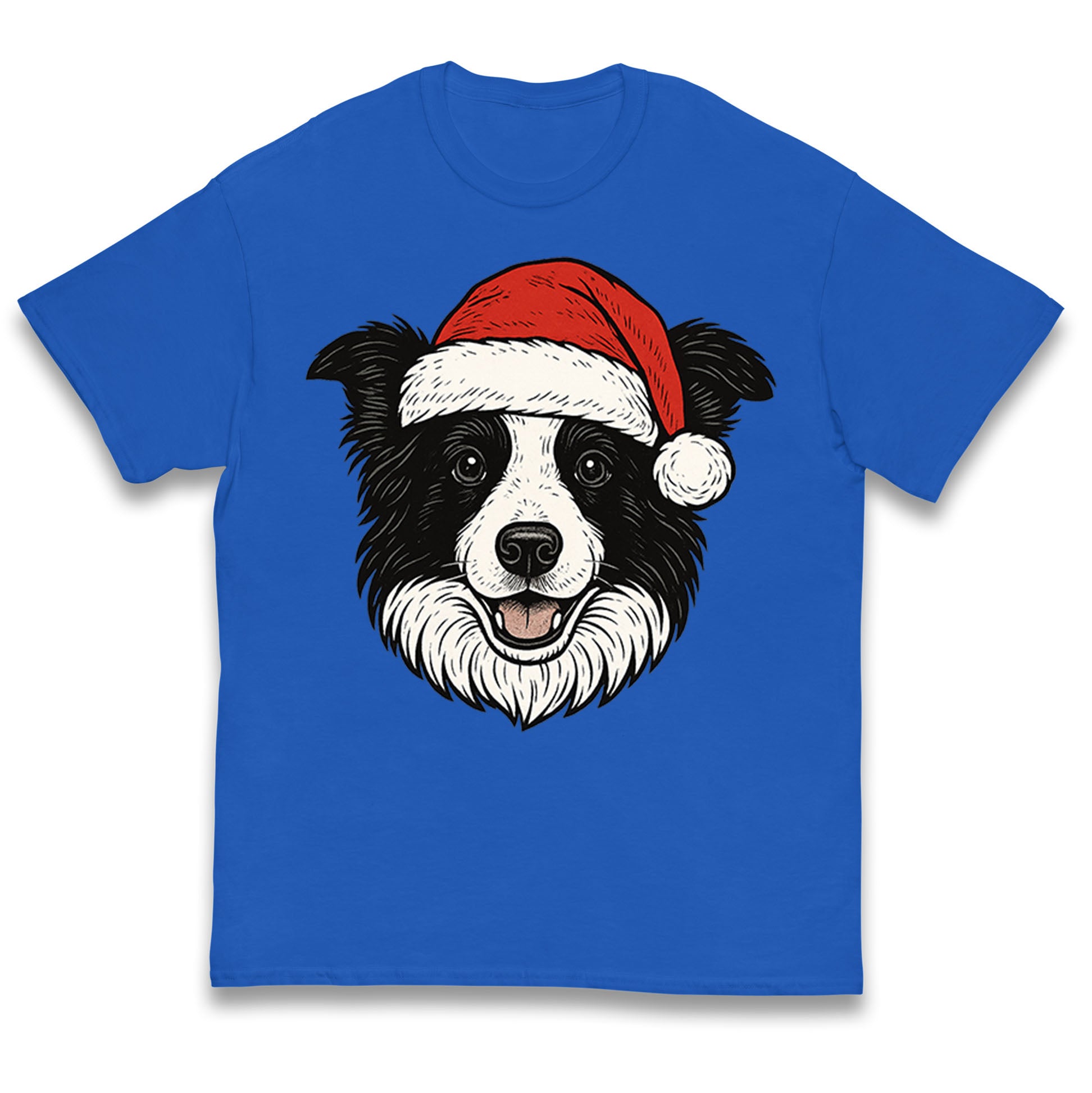 Border Collie Christmas Kids T Shirt