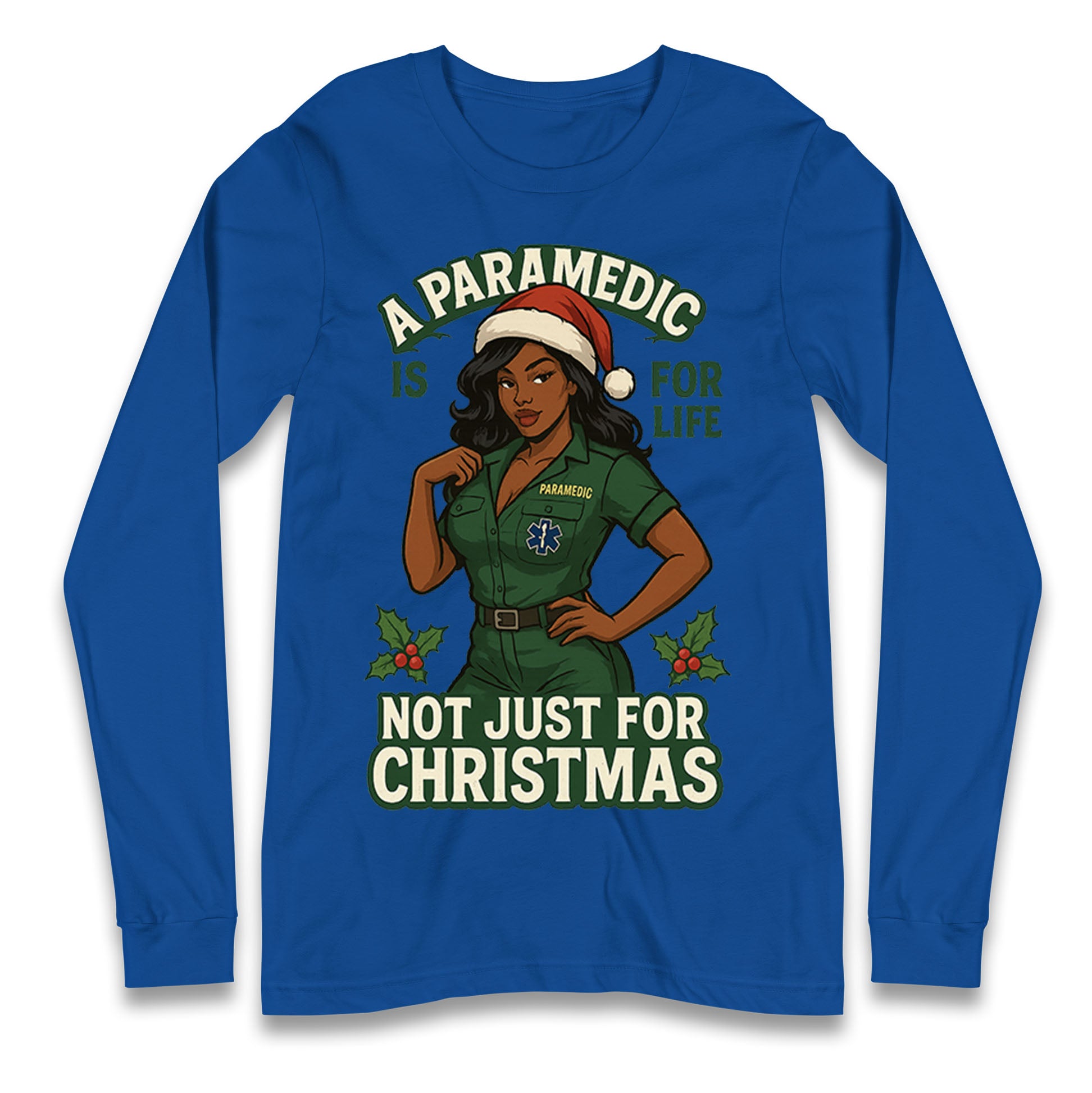 Paramedic Xmas Longsleeve T Shirt