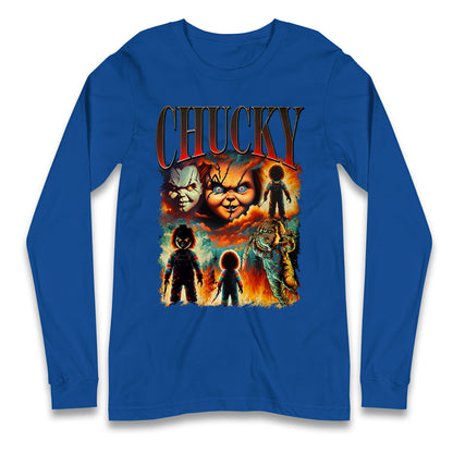 Chucky Doll Halloween Bootleg Long Sleeve T Shirt