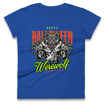 Halloween Werewolf Ladies T Shirt