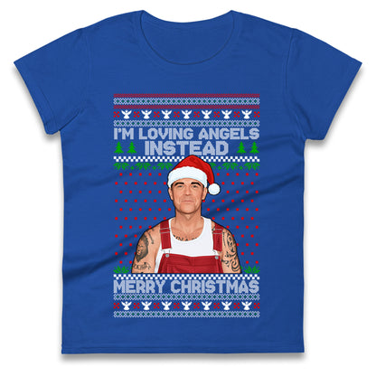 Robbie Williams Christmas Ladies T Shirt