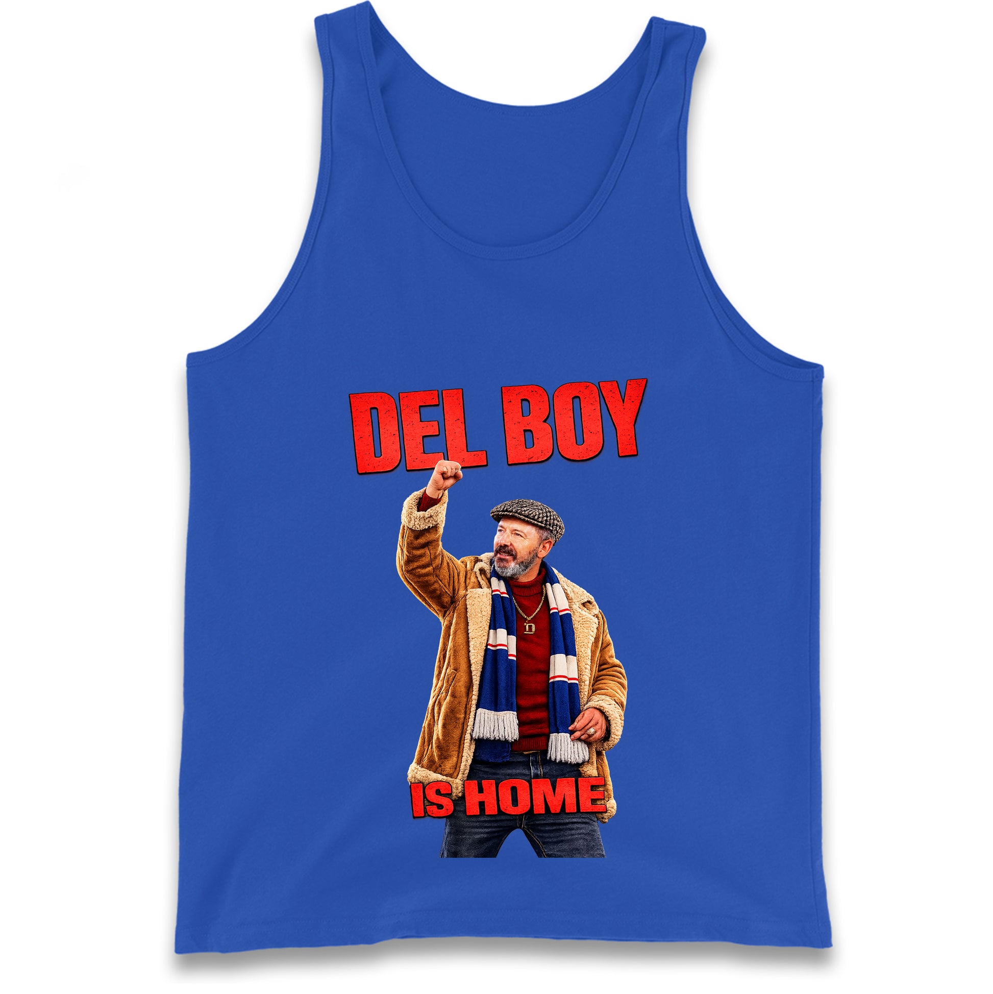 Derek McInnes Rangers Del Boy Football Tank Top