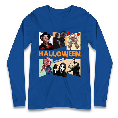Horror Characters Halloween Horror Nights Long Sleeve T Shirt