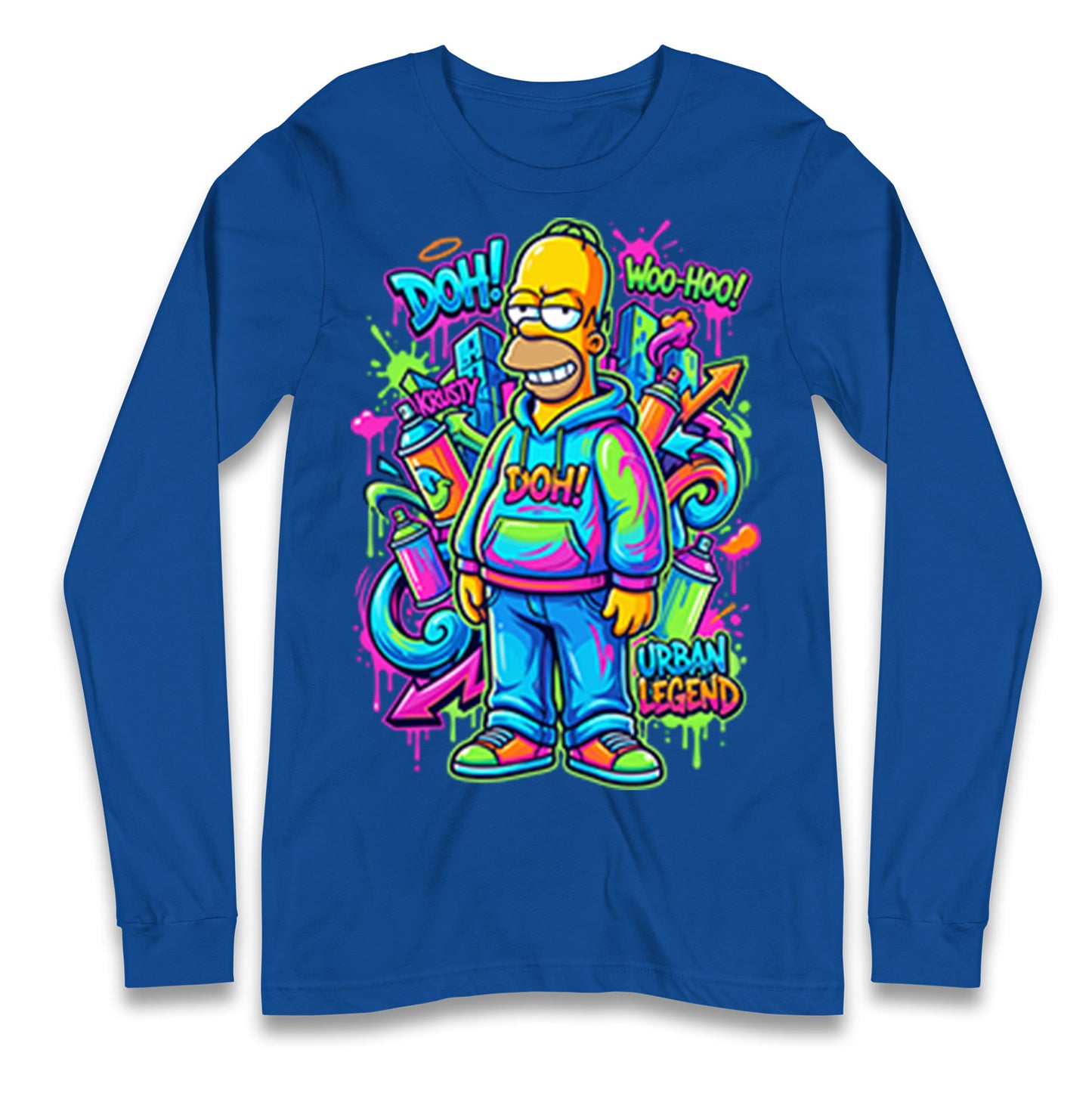Homer Simpson Longsleeve T Shirt