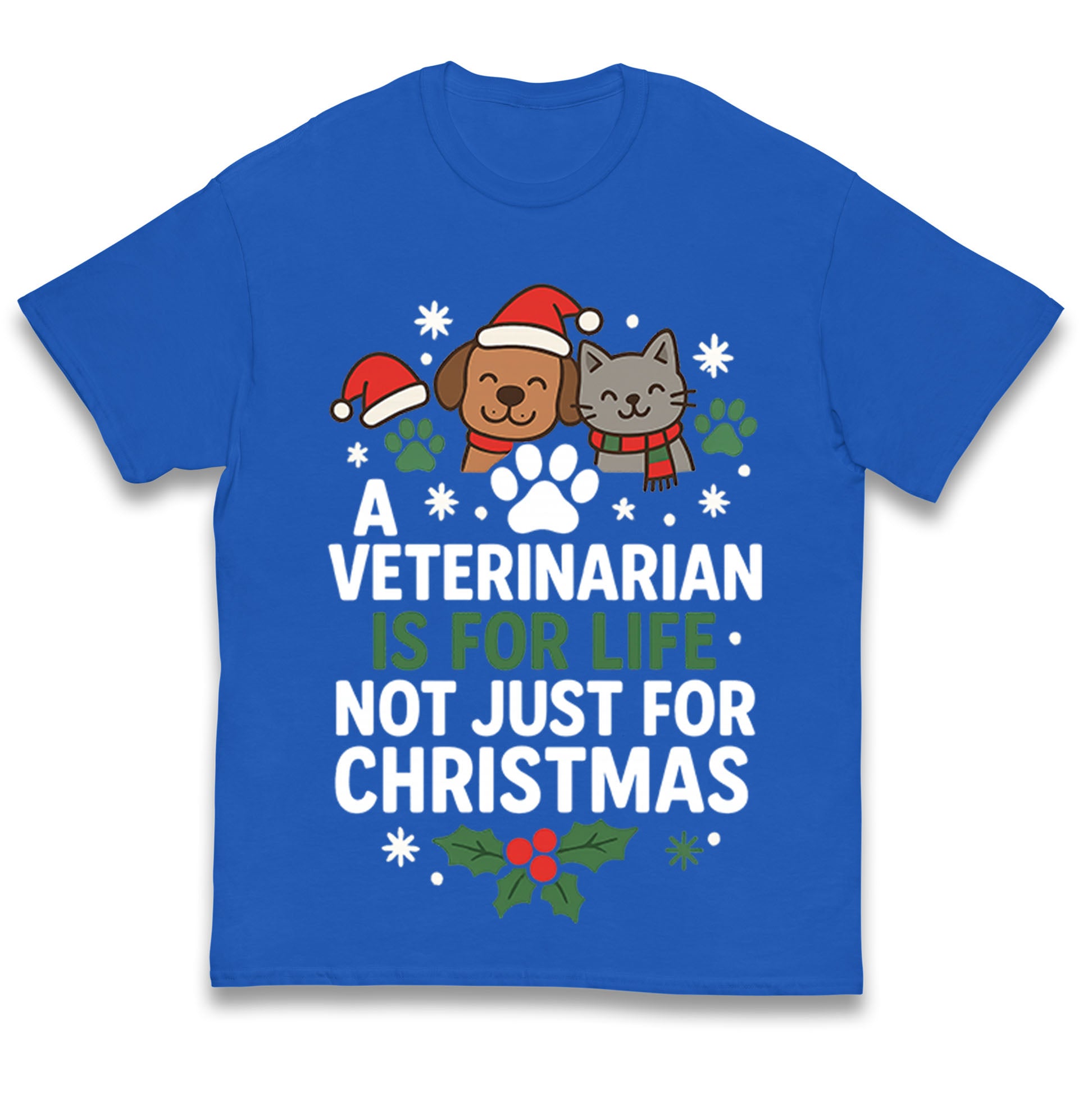 Veterinarian Christmas Kids T Shirt