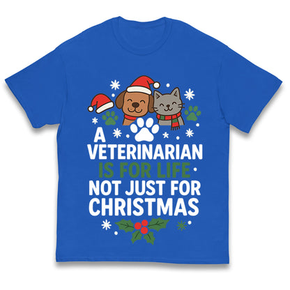 Veterinarian Christmas Kids T Shirt