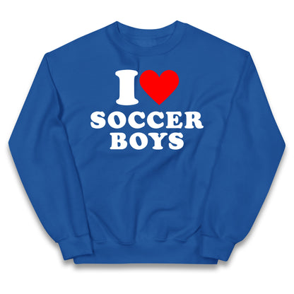 I Love Soccer Boys Kids Jumper