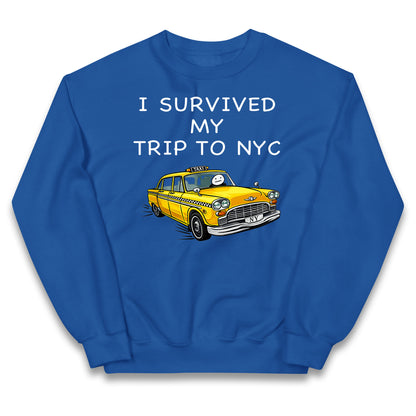 I Survived My Trip To NYC Yellow Taxi Kids Jumper