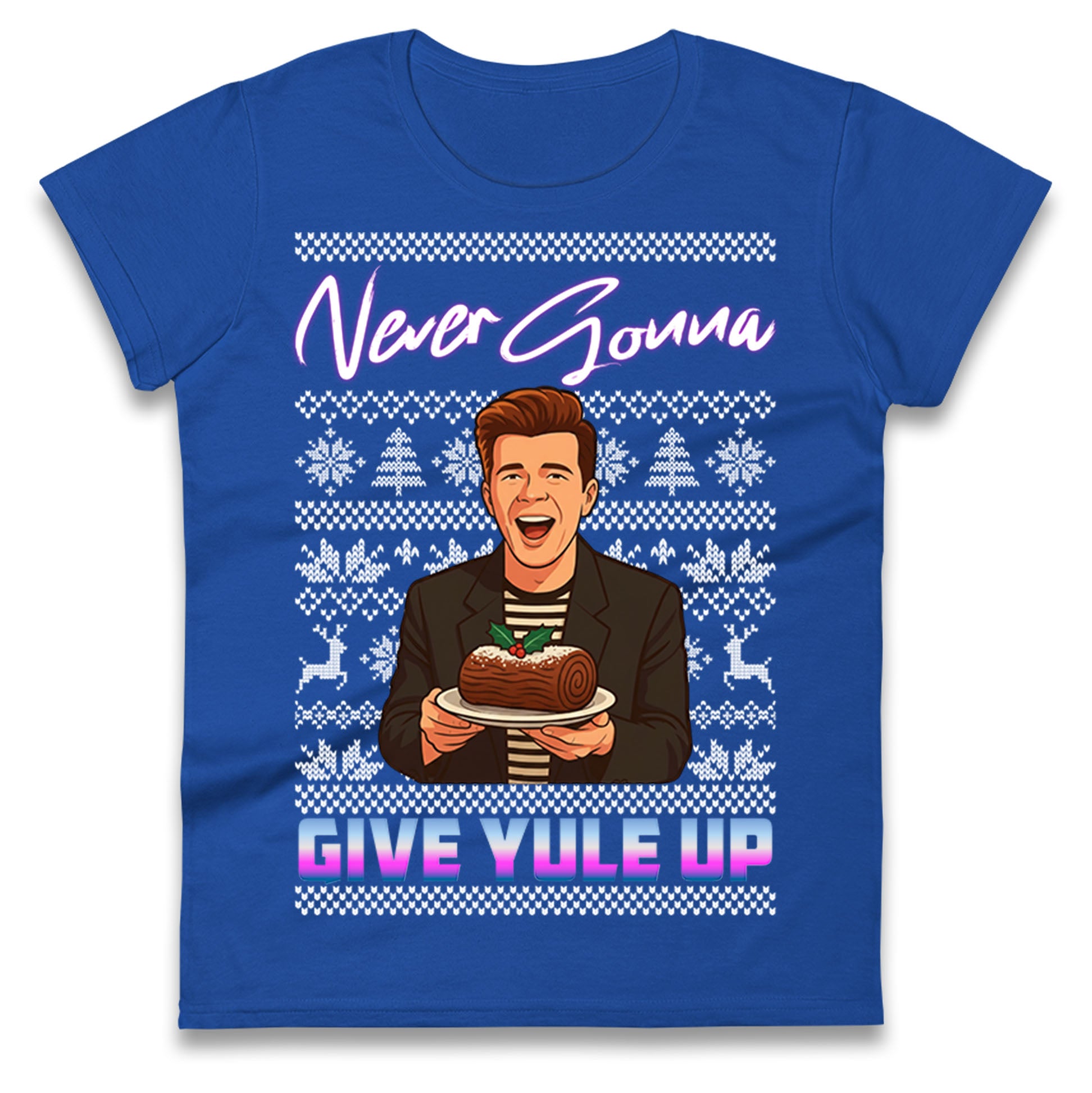 Rick Astley Christmas Ladies T Shirt