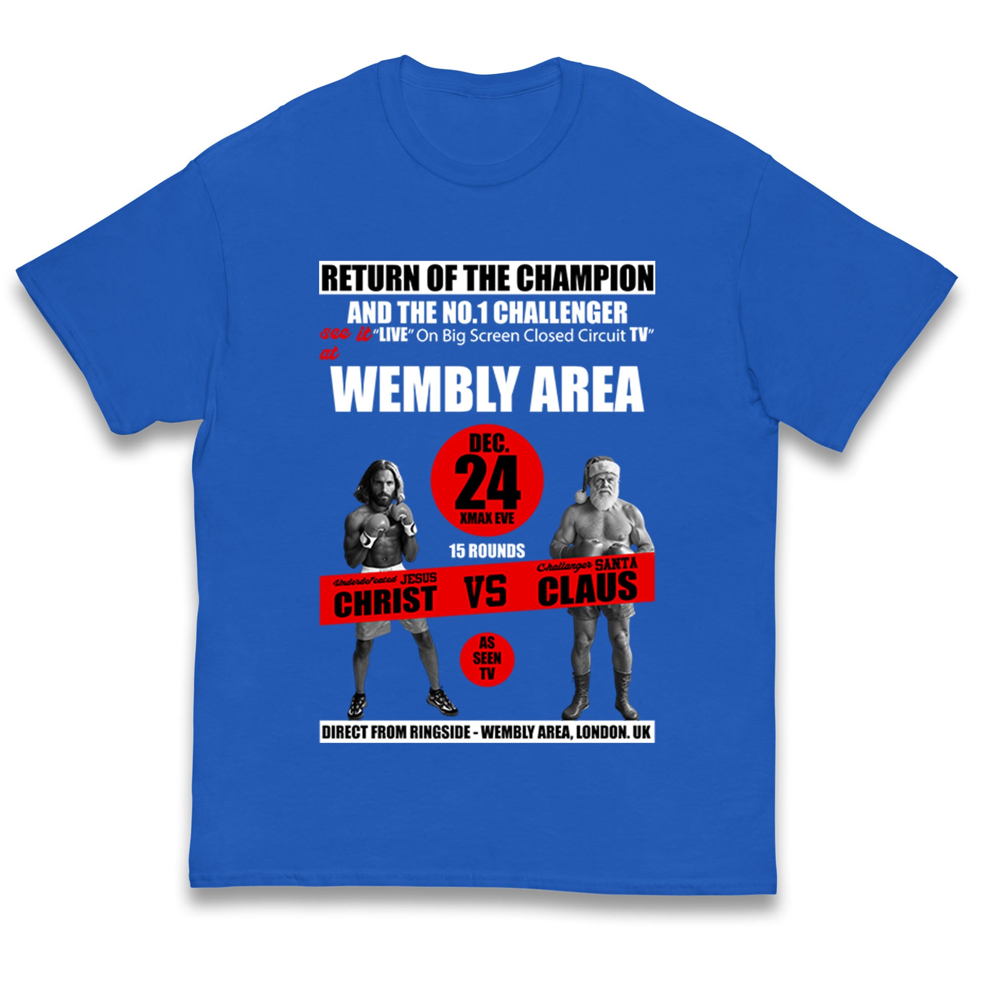 Jesus Christ Vs Santa Claus Kids T Shirt