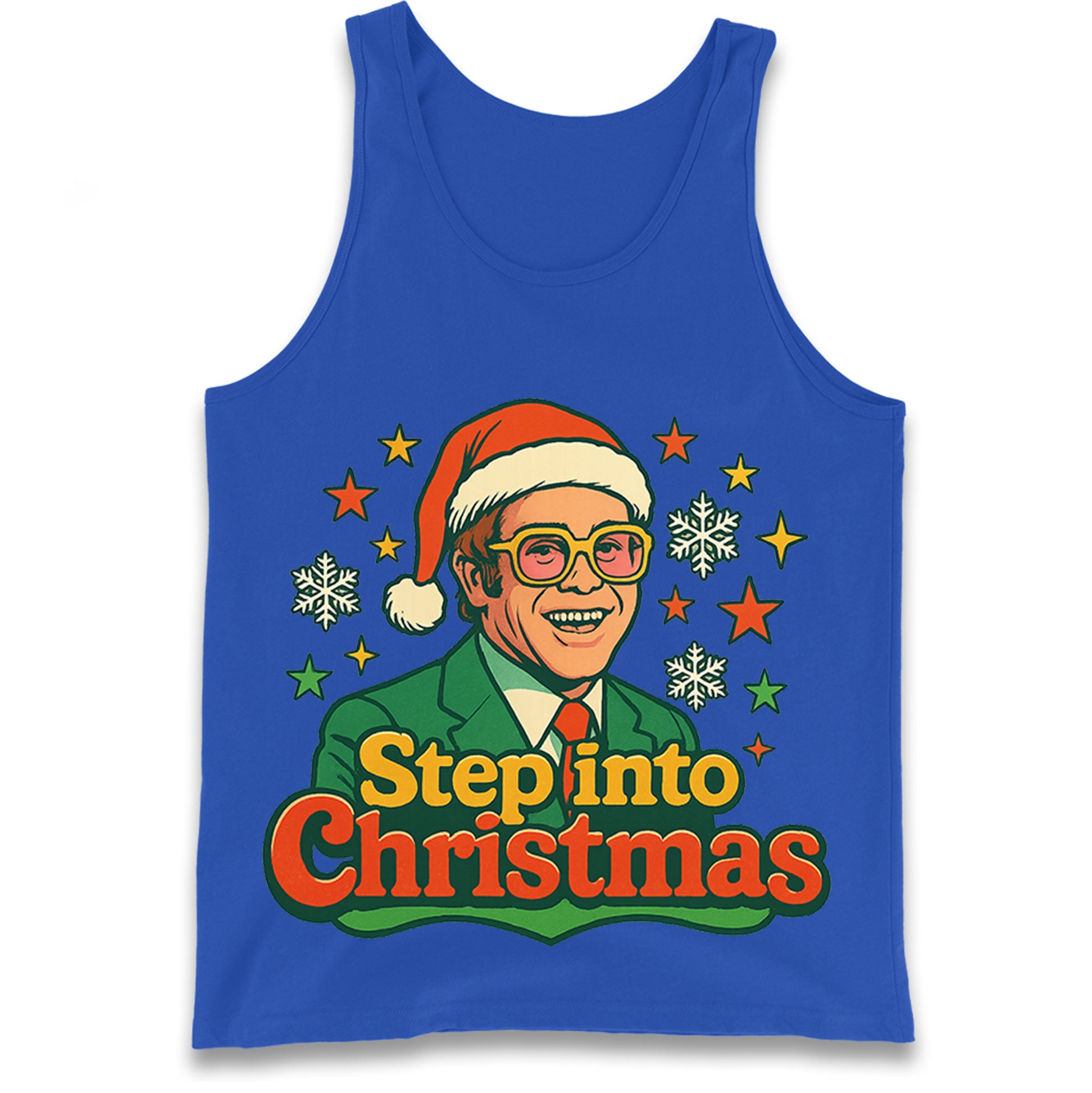 Elton John Christmas Tank Top