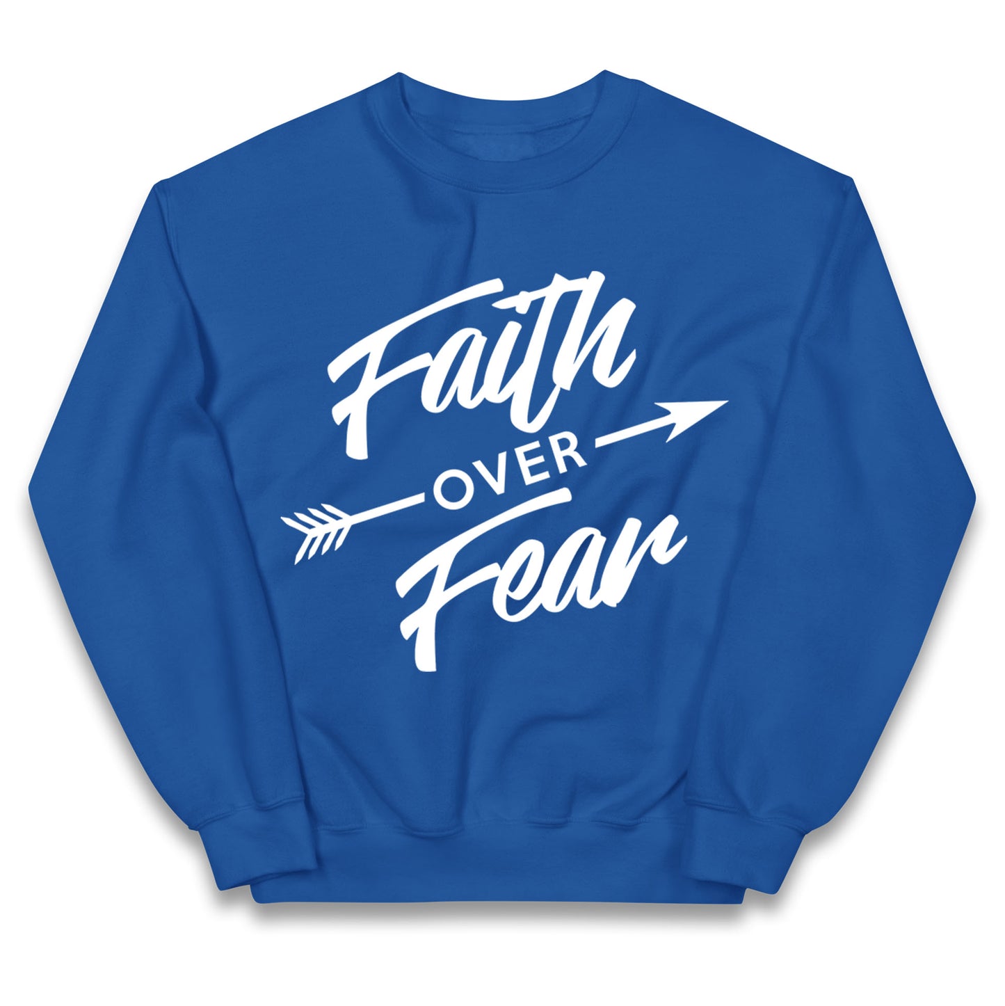 Faith Over Fear Kids Jumper