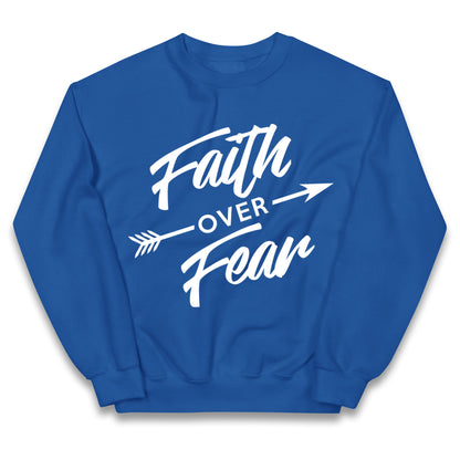 Faith Over Fear Kids Jumper