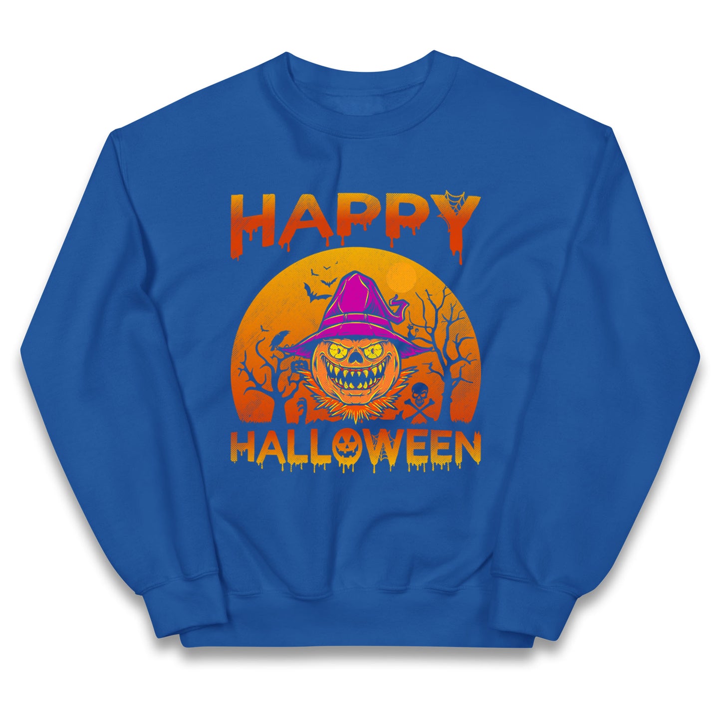 Happy Halloween Pumpkin Witch  Jumper
