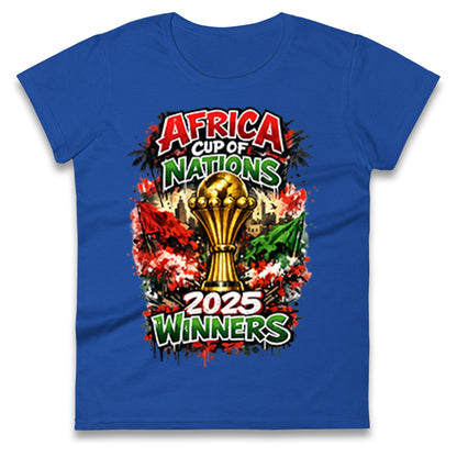 Morocco Africa Cup Of Nations Winners 2025 Ladies T Shirt