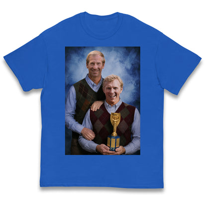Bobby Moore Bobby Charlton Step Brothers Style England 1966 Kids T Shirt