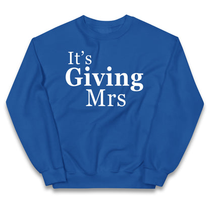 It’s Giving Mrs Kids Jumper