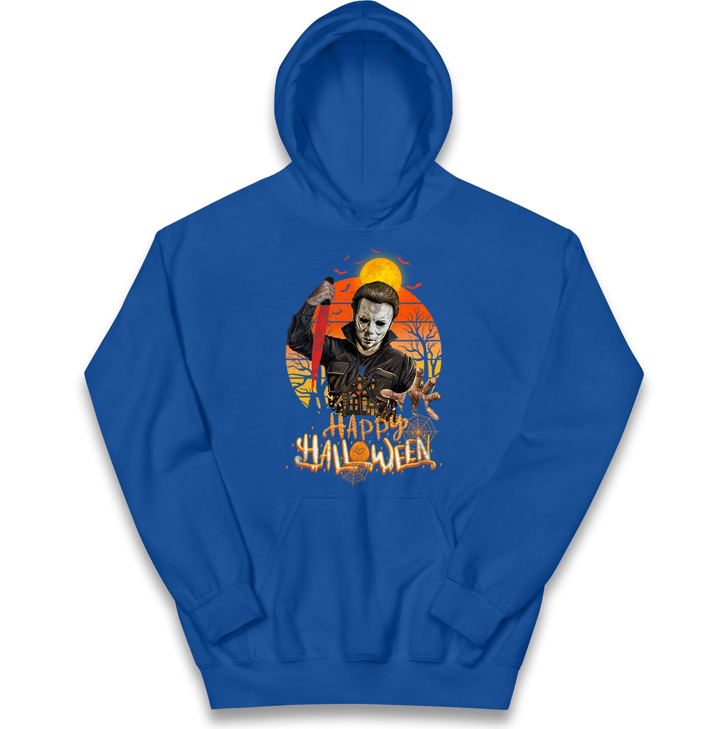 Michael Myers Happy Halloween Kids Hoodie