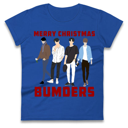 Merry Christmas Bumders The Inbetweeners Womens t shirt