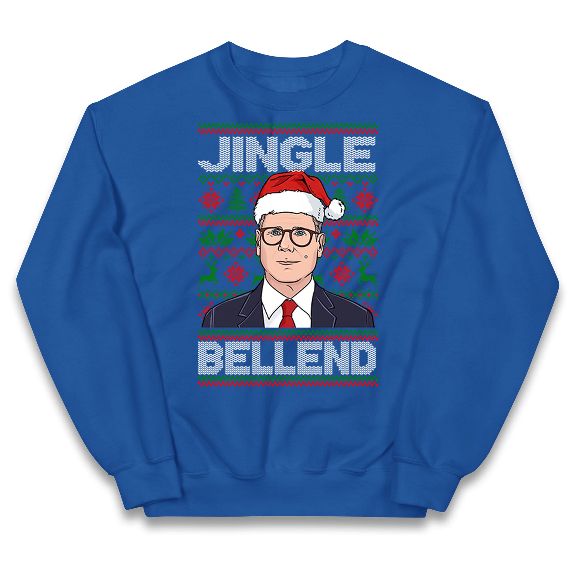 Keir Starmer Jingle Bell End Christmas Kids Jumper
