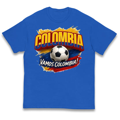 Colombia Retro World Cup Kids T Shirt