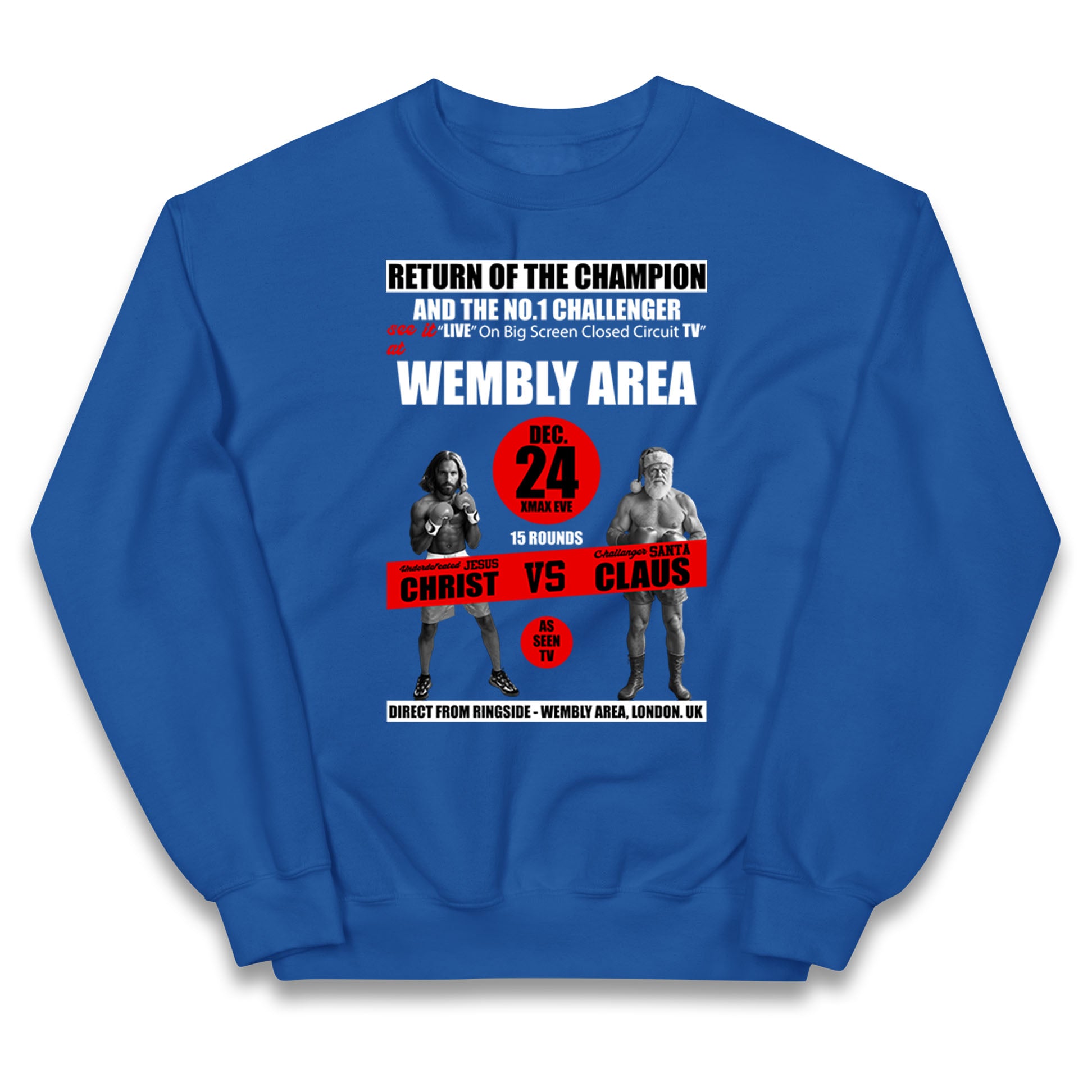 Jesus Christ Vs Santa Claus Kids Jumper