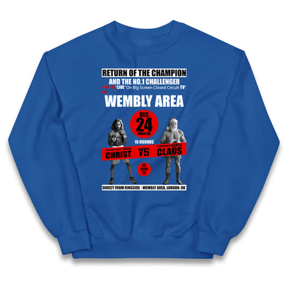Jesus Christ Vs Santa Claus Kids Jumper