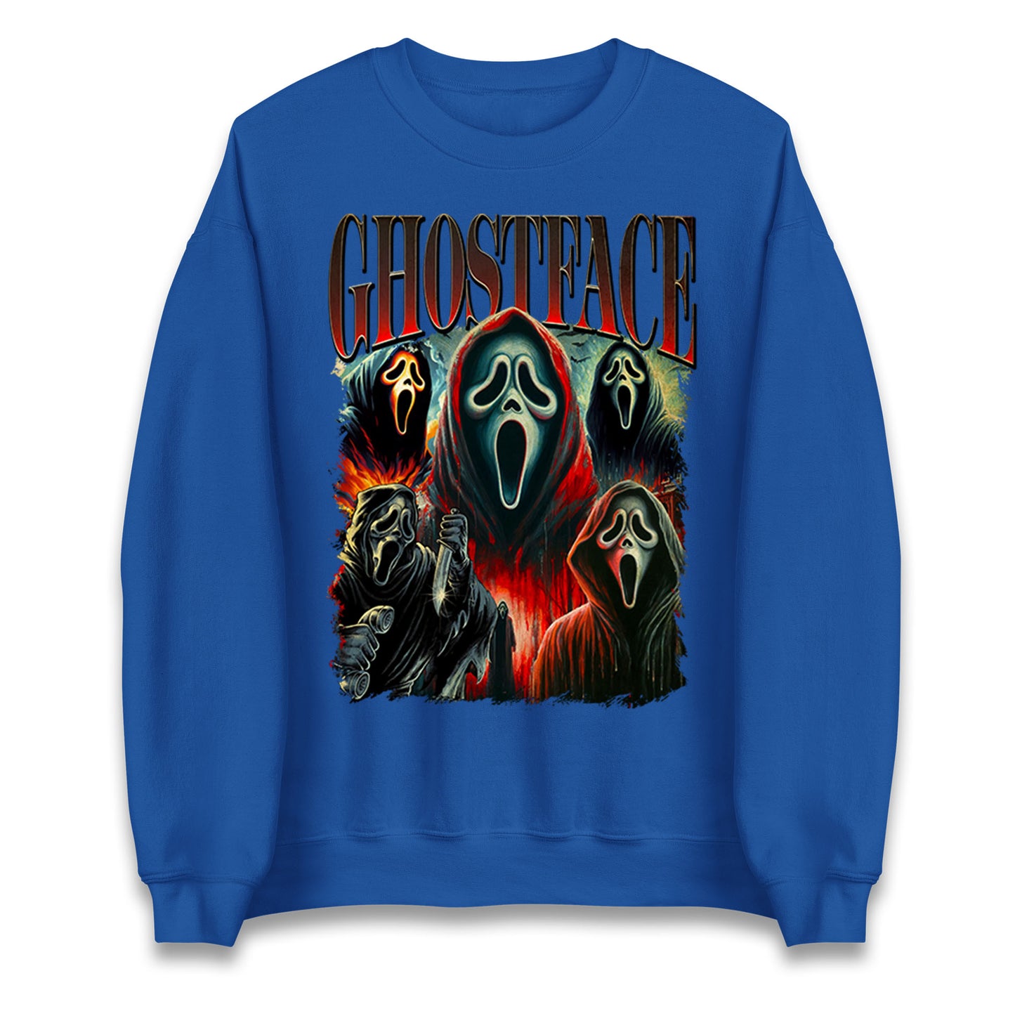 Ghost Face Halloween Bootleg Unisex Sweatshirt