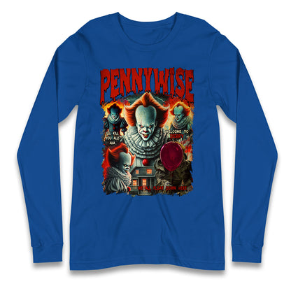 The Clown Pennywise Halloween Bootleg Long Sleeve T Shirt