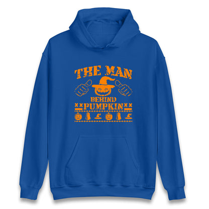The Man Behind Pumpkin Halloween Unisex Hoodie