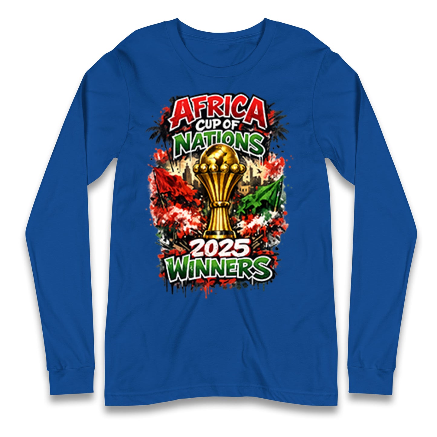 Morocco Africa Cup Of Nations Winners 2025 Longsleeve T Shirt