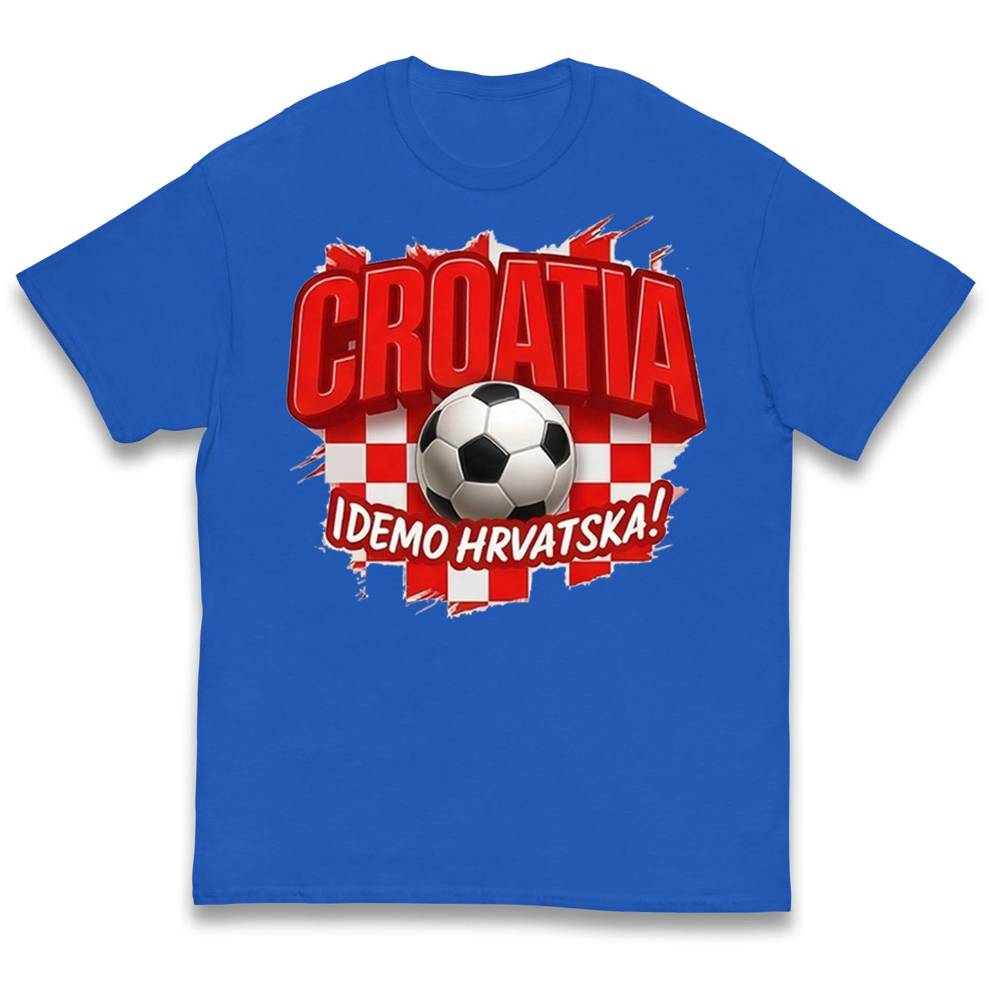 Croatia Retro World Cup Kids T Shirt 