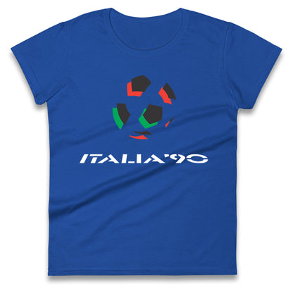Italia 90 Logo Ladies T Shirt