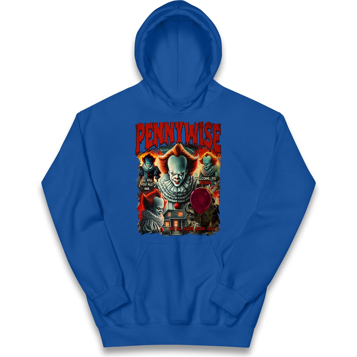 The Clown Pennywise Halloween Bootleg Kids Hoodie
