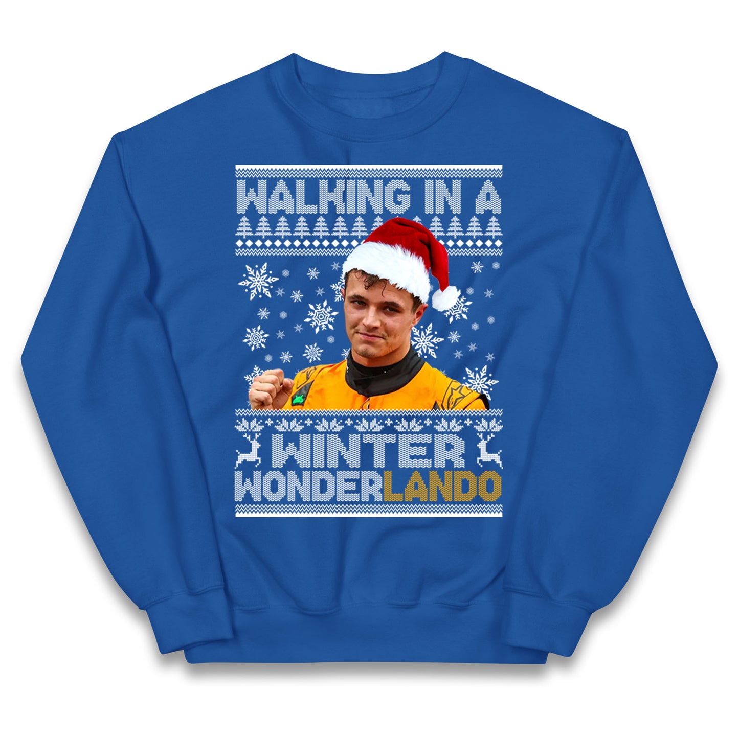 Lando Norris Christmas Kids Jumper