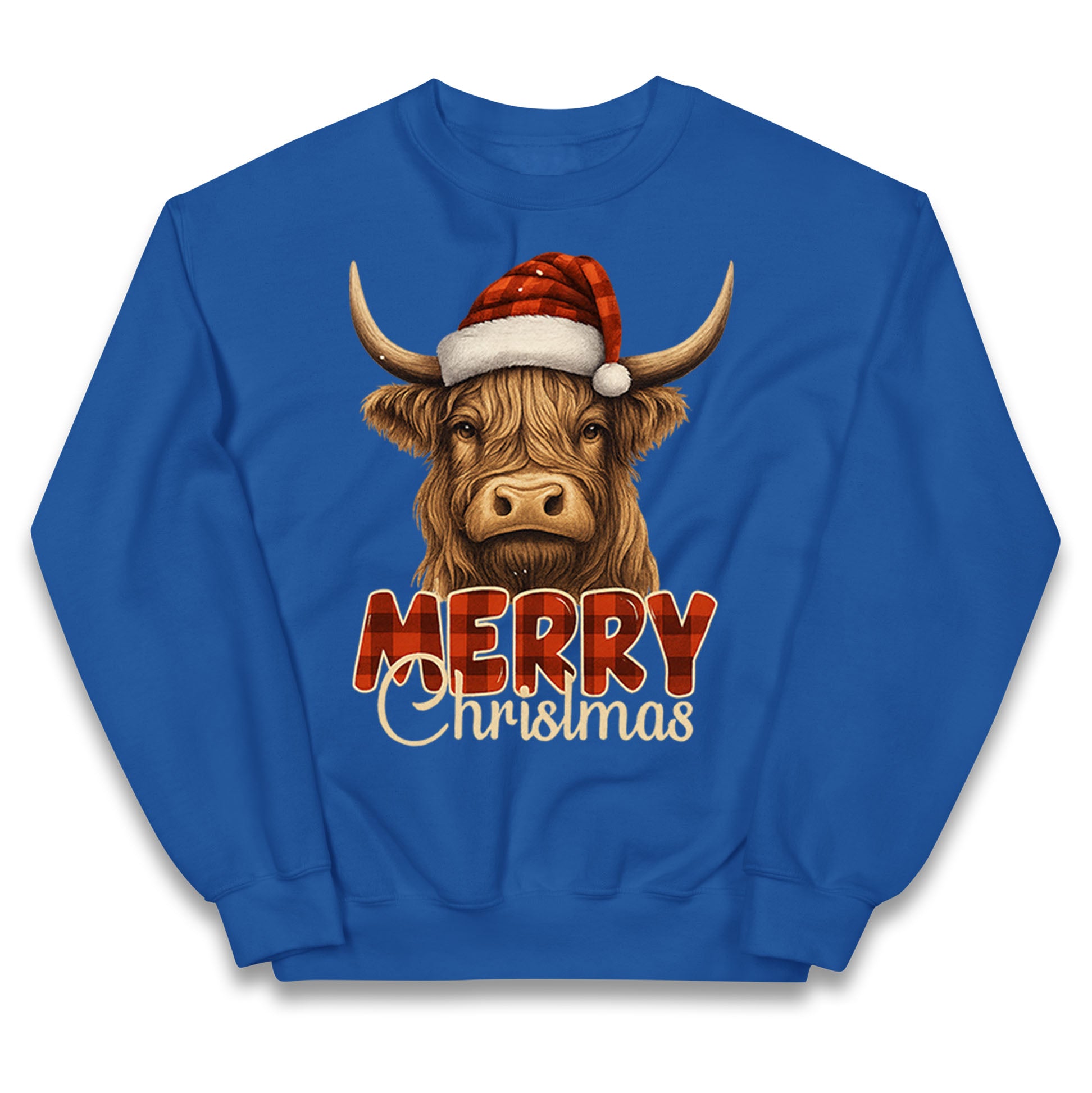 Highland Cow Christmas Kids Jumper
