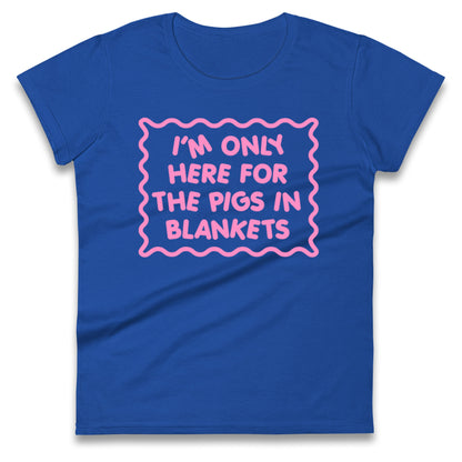 Pigs In Blankets Christmas Ladies T Shirt