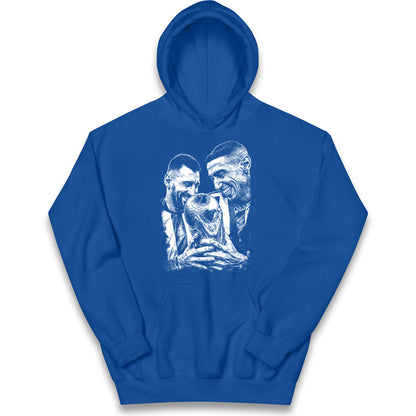 Lionel Messi Angel Di Maria Kids Hoodie