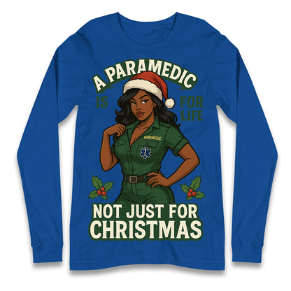 Paramedic Christmas Longsleeve T Shirt