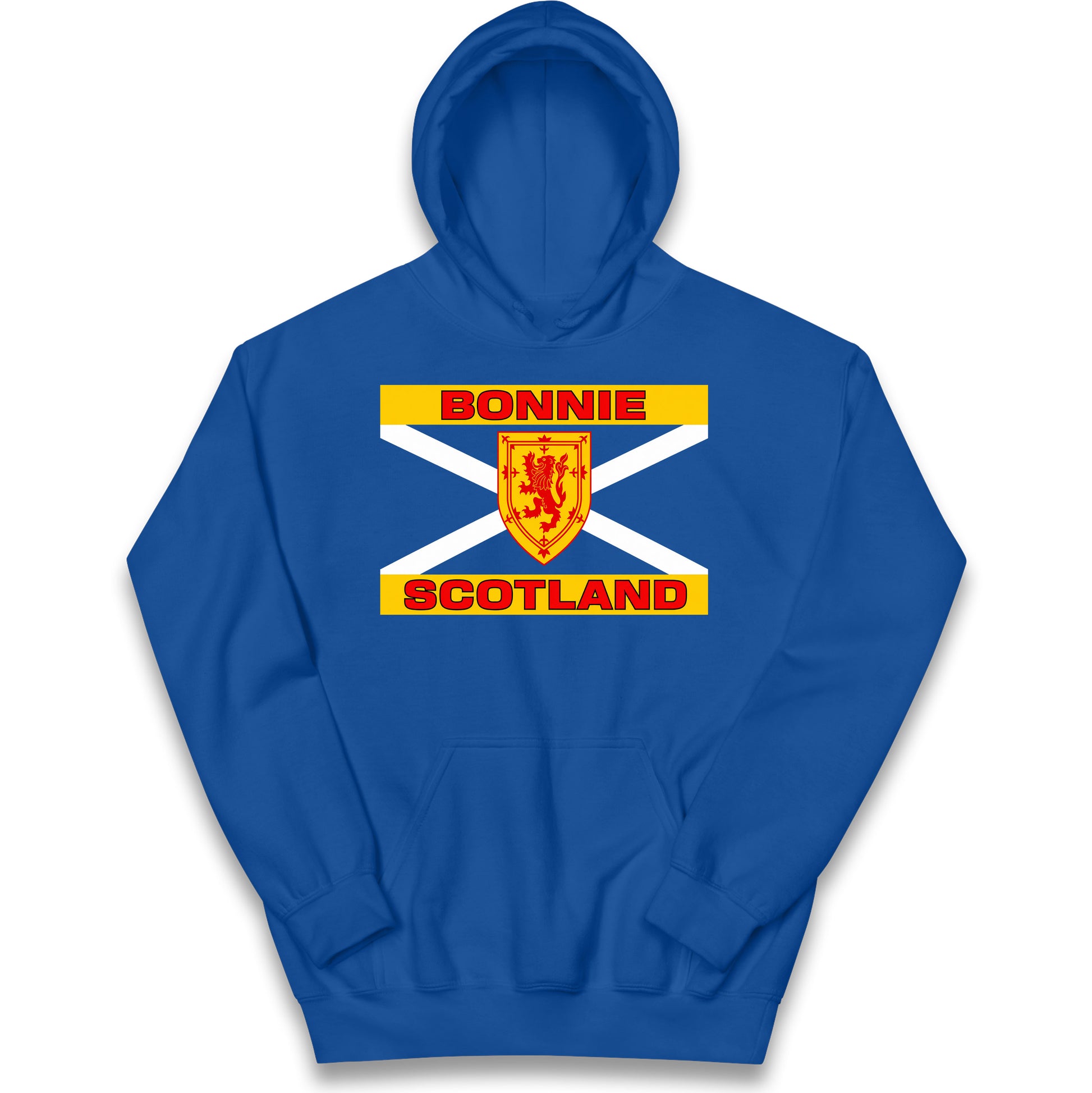 Bonnie Scotland Football Flag Kids Hoodie