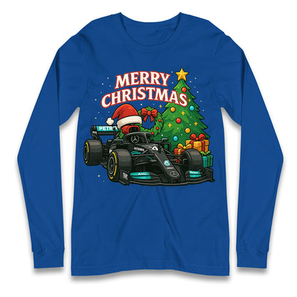 Mercedes F1 Christmas Long Sleeve Shirt