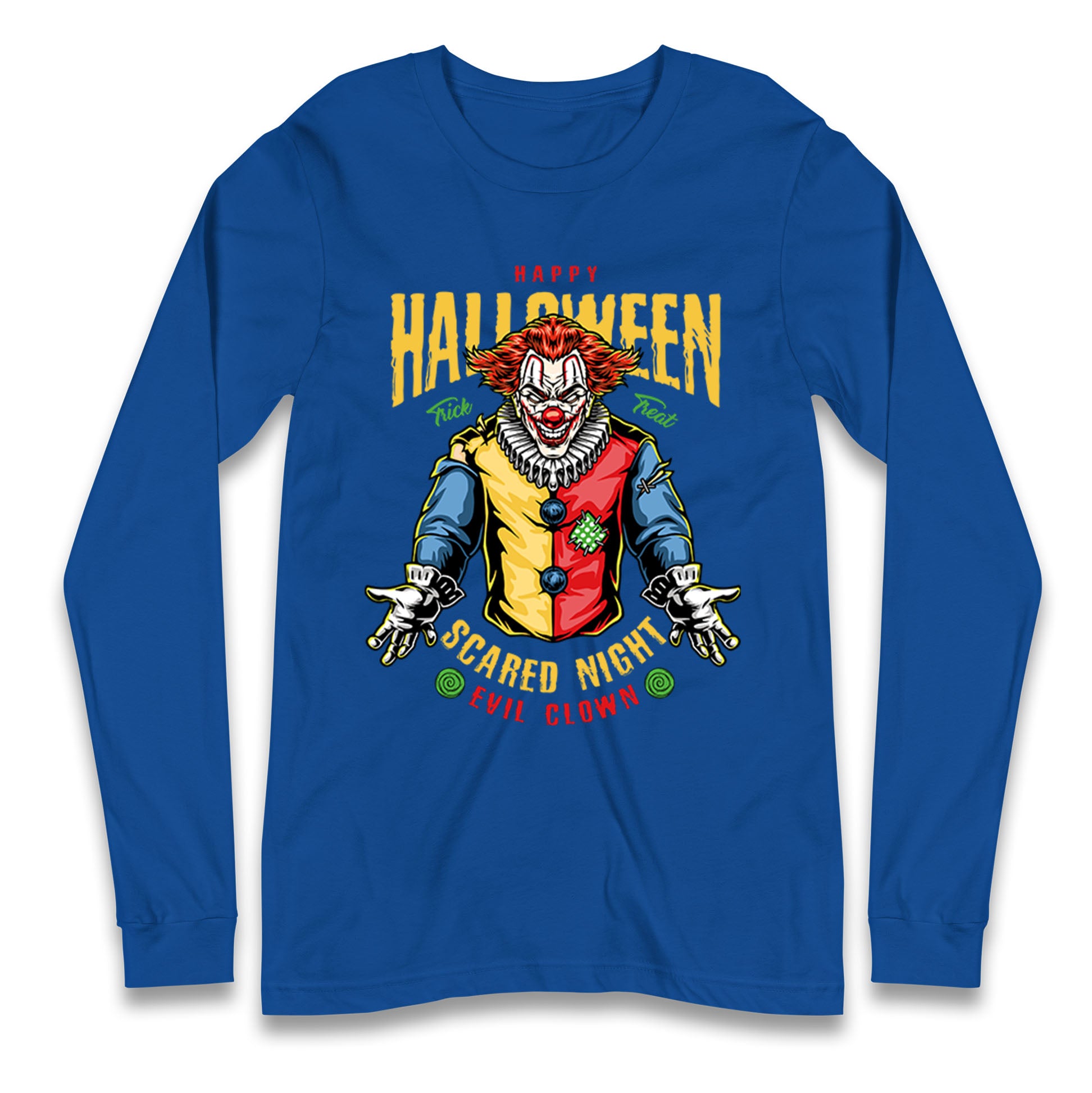 Halloween Clown Longsleeve T Shirt