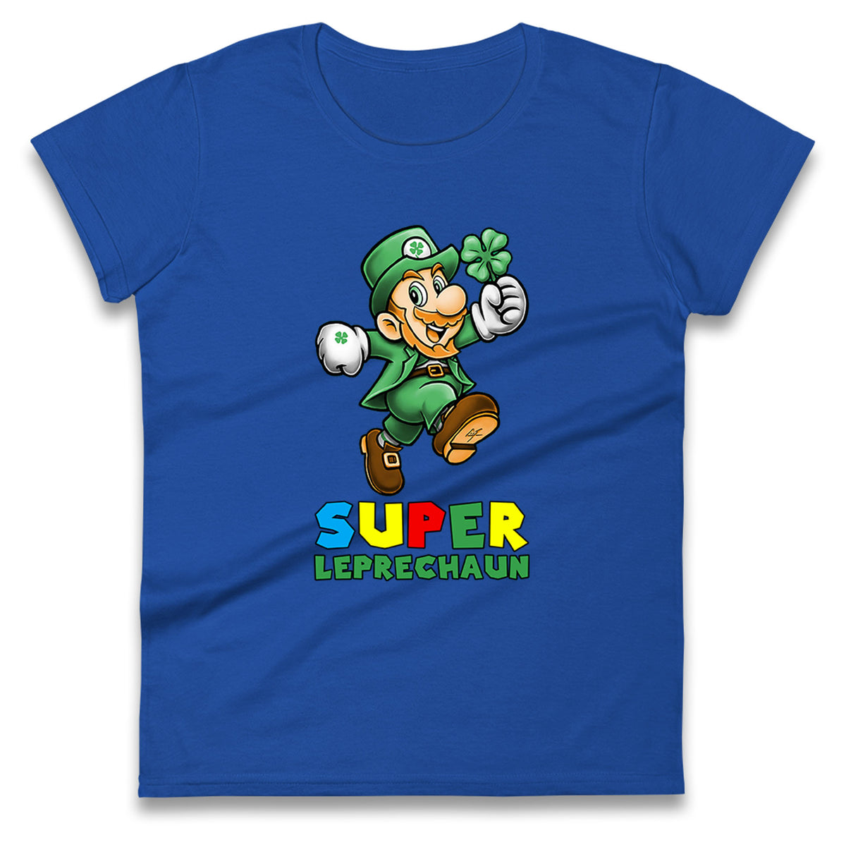 super leprechaun womens t shirt